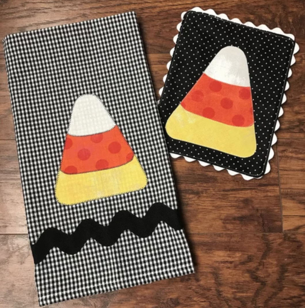 candy corn applique