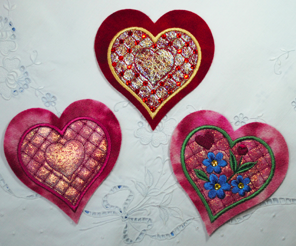 Make Shimmering Embroidered Hearts with Angelina Fiberproduct featured image thumbnail.
