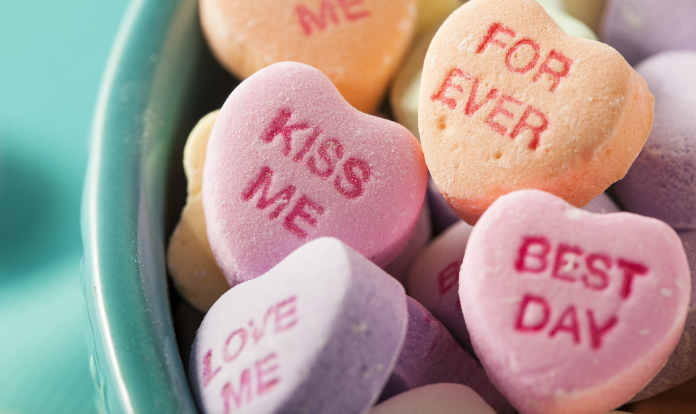 Candy Hearts Valentines Wrapping Paper