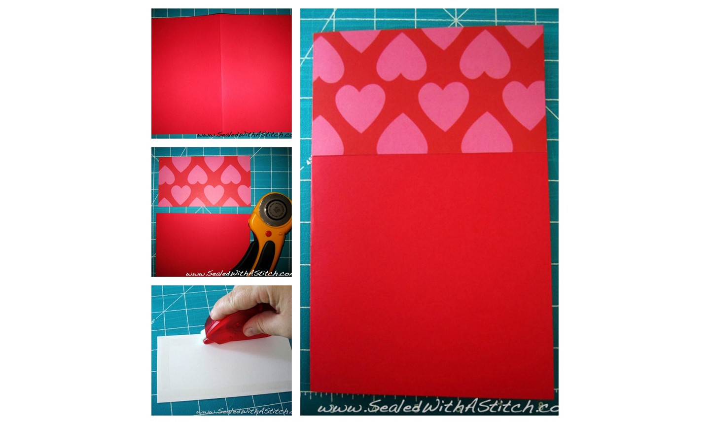 making valentine card