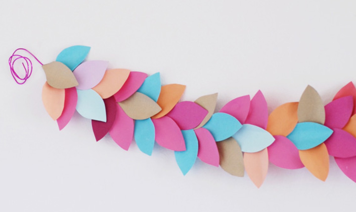 Garland made of paper new arrivals