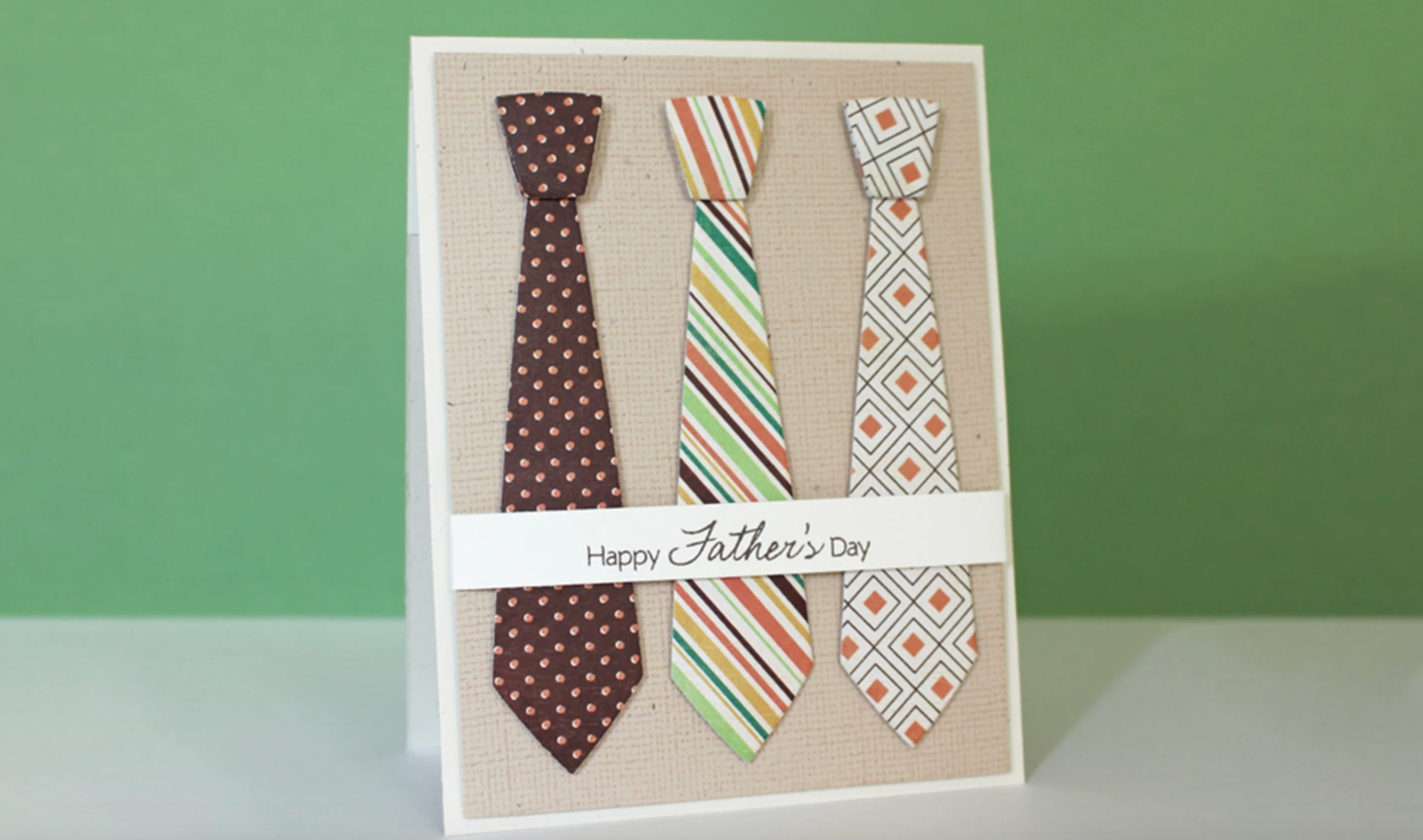 father's day tie card