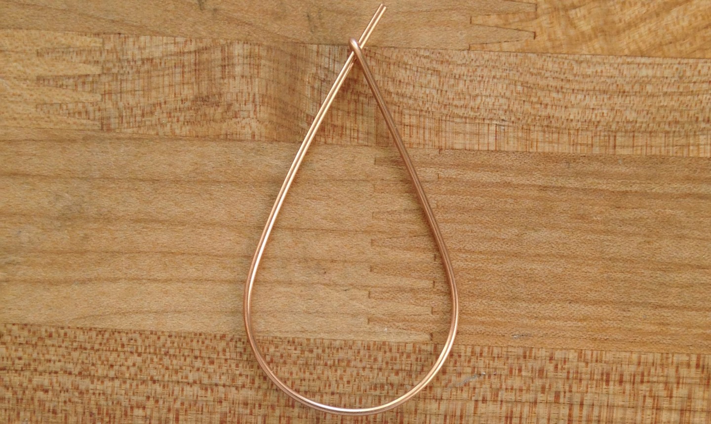 shaped earring wire for hoop earring