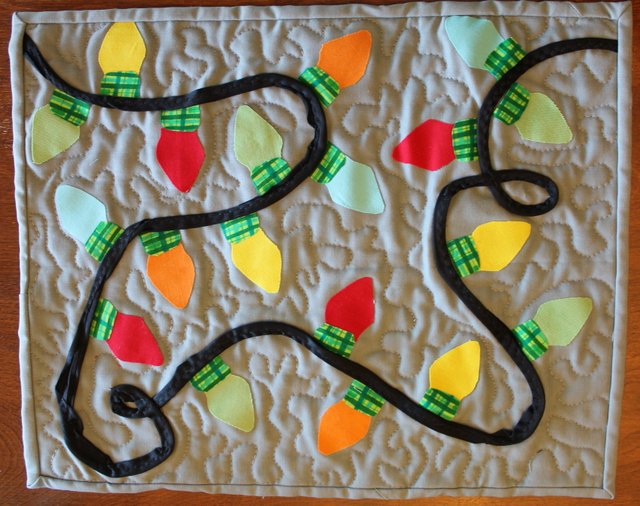 quilted lights place mat