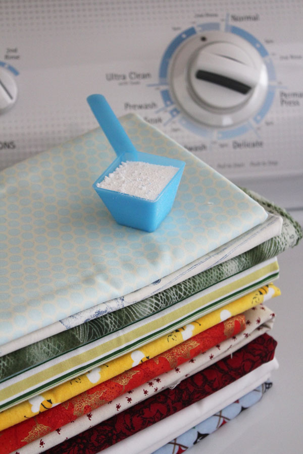 Using a Laundry Color Catcher When Preparing Fabric
