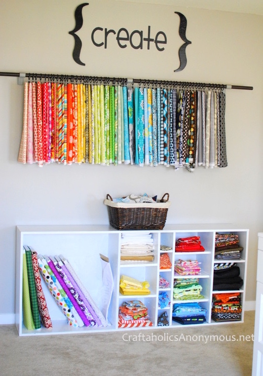 Fabric Organization on the Cheap - girl. Inspired.