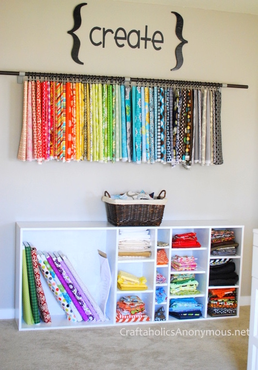 In Color Order: Ideas for Storing and Organizing Sewing Notions