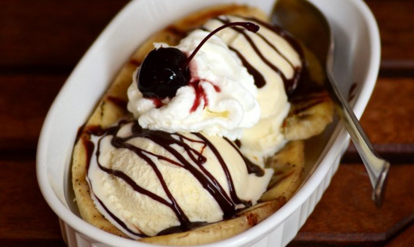 grilled banana split