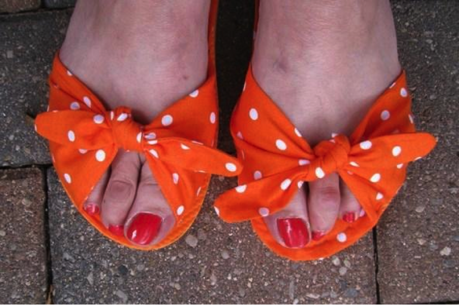 Sewing Upcycle: DIY Sandals from Flip-Flops