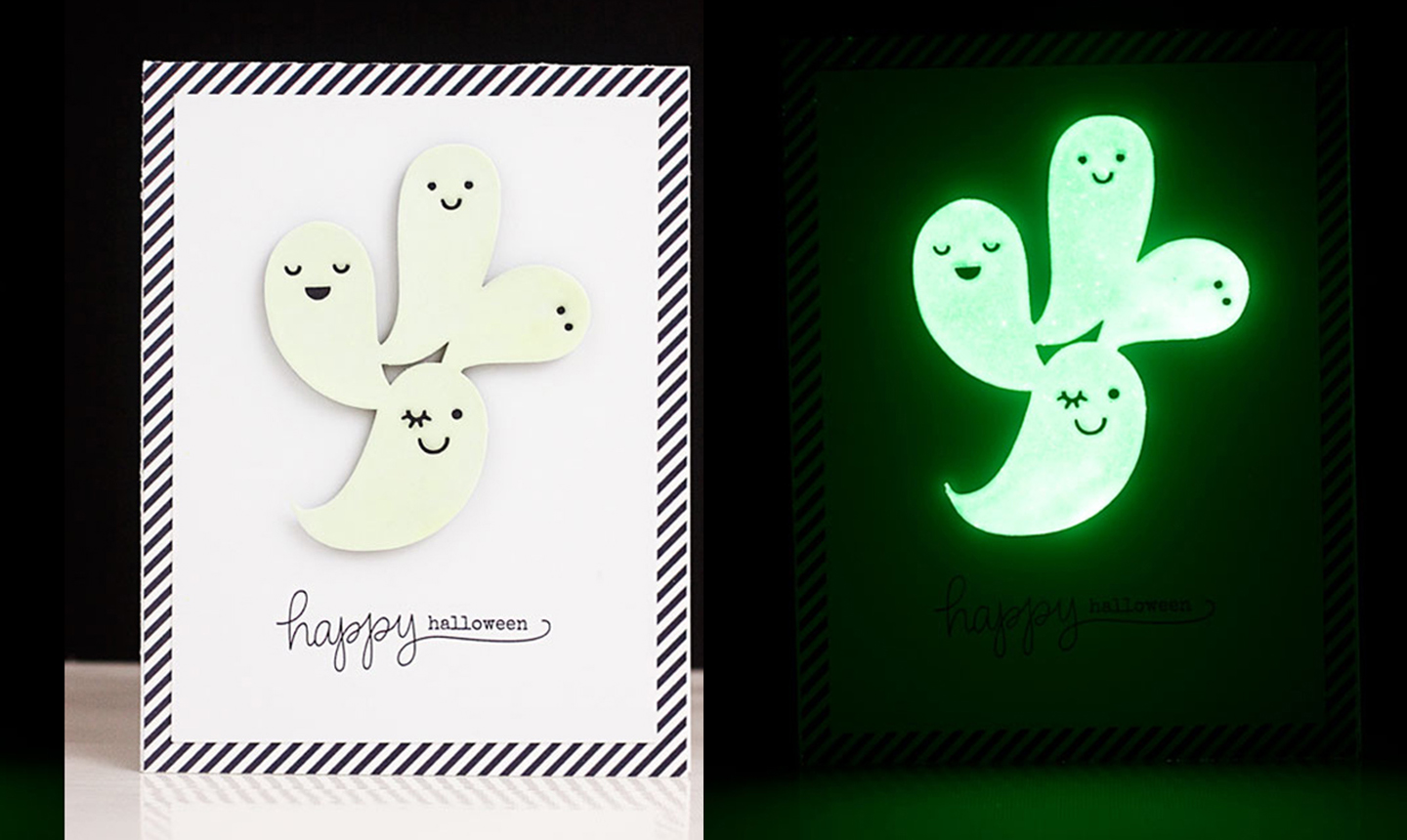 Glow in the dark Halloween card