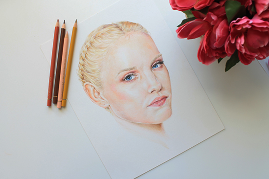 How to draw and shade a portrait using Graphite Pencils 