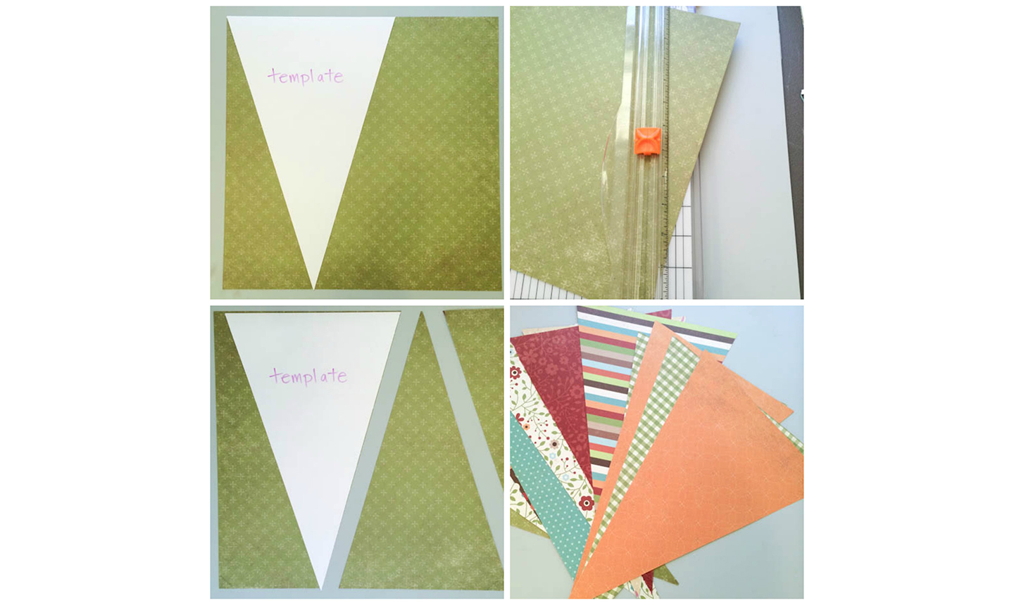 How To Make Banner Punch Board, DIY Pennant Banner