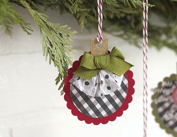 bow paper ornament