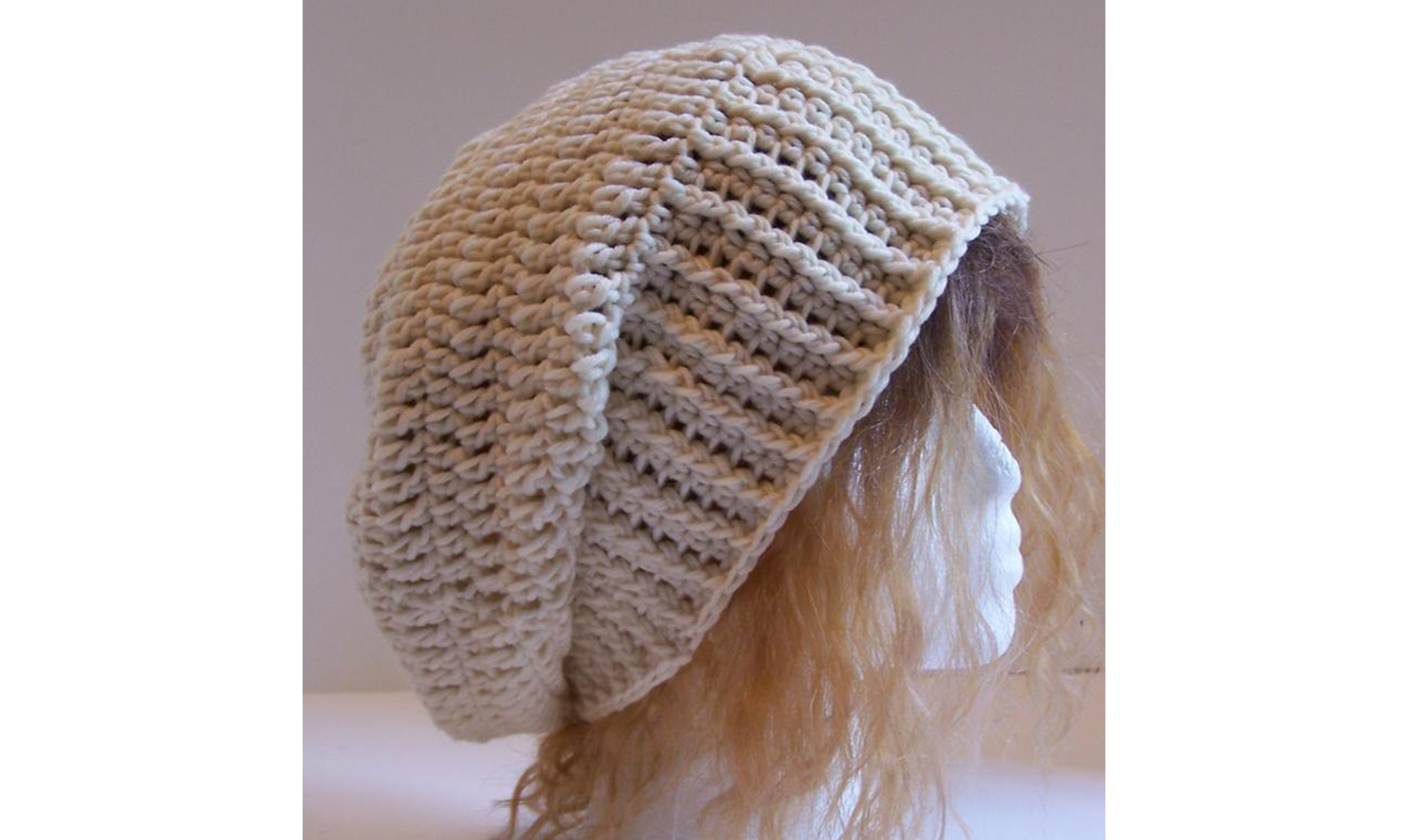 Slouchy grey hat