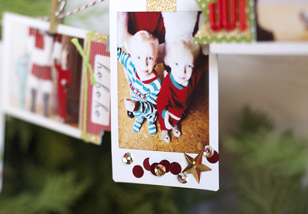 confetti photo ornament