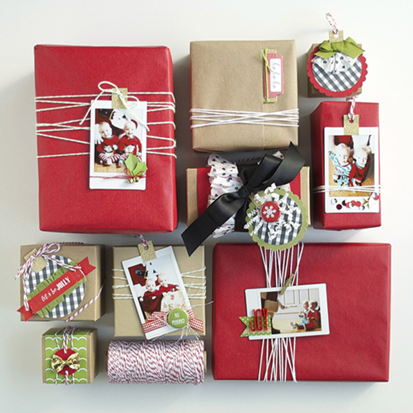 paper and photo gift tags