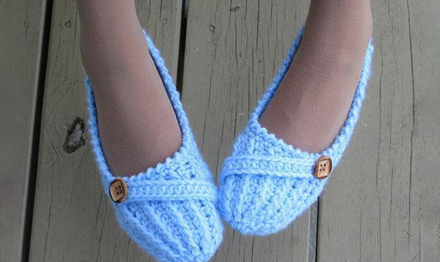 Crochet slippers