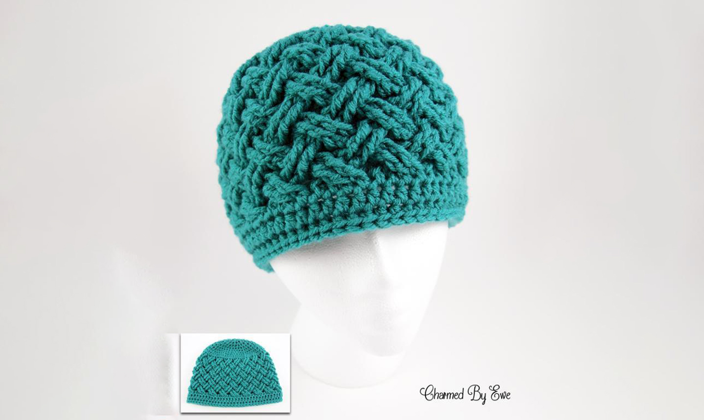 Green crochet hat