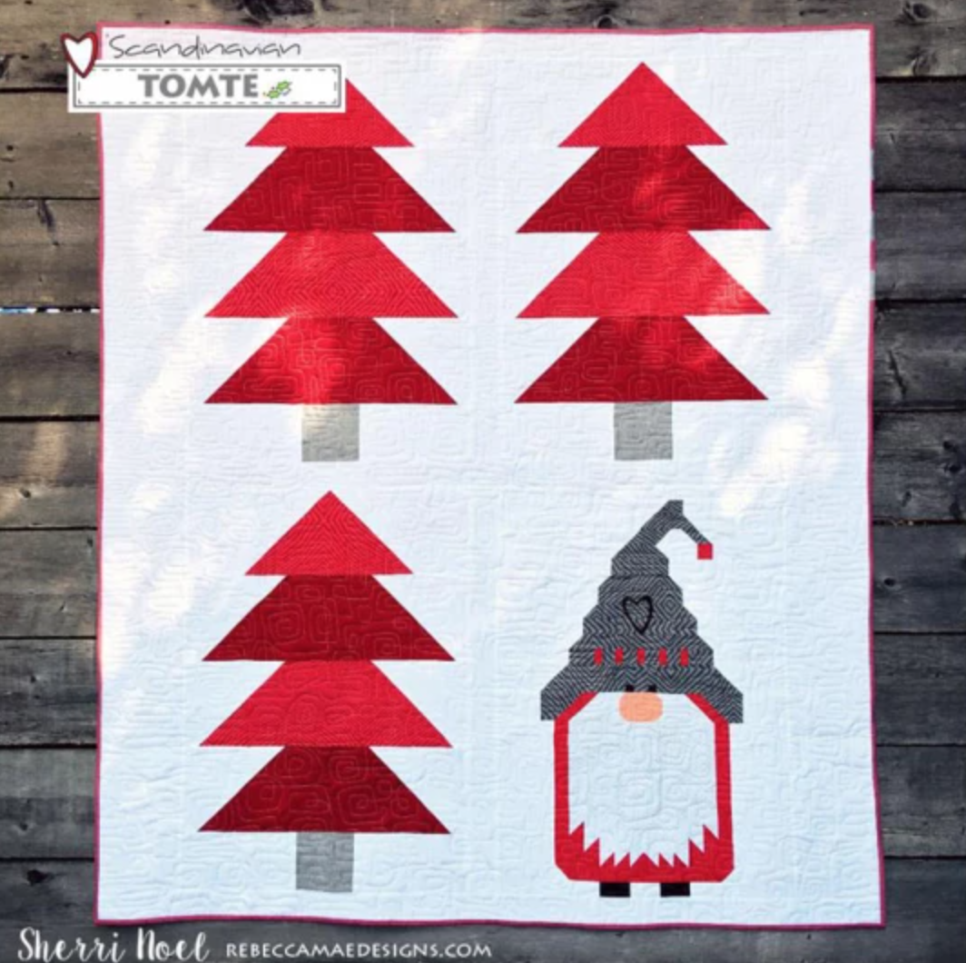 scandinavian tomte quilt