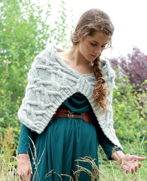 Knitted shawl hot sale wrap