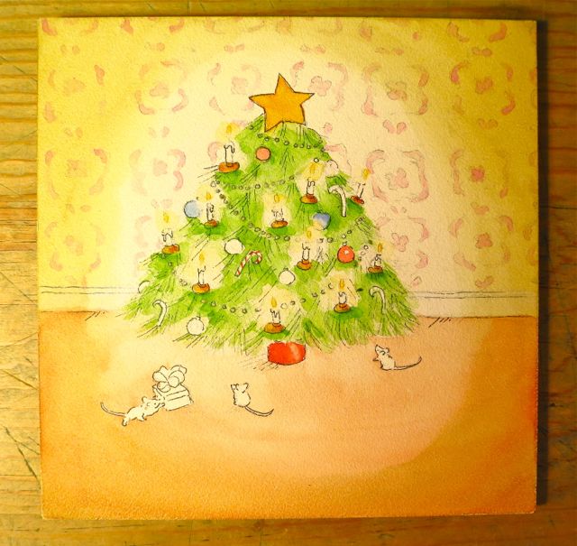 painting christmas tree