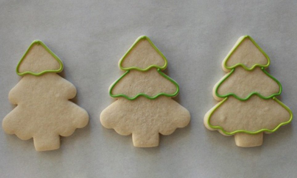 Decorated Christmas Tree Cookies | Craftsy