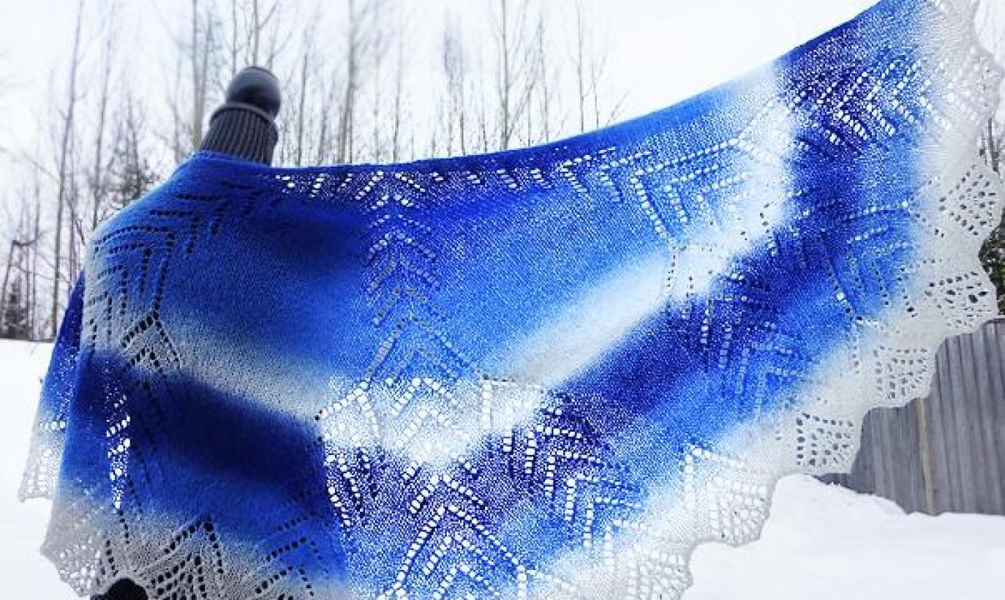 snow crystal shawl