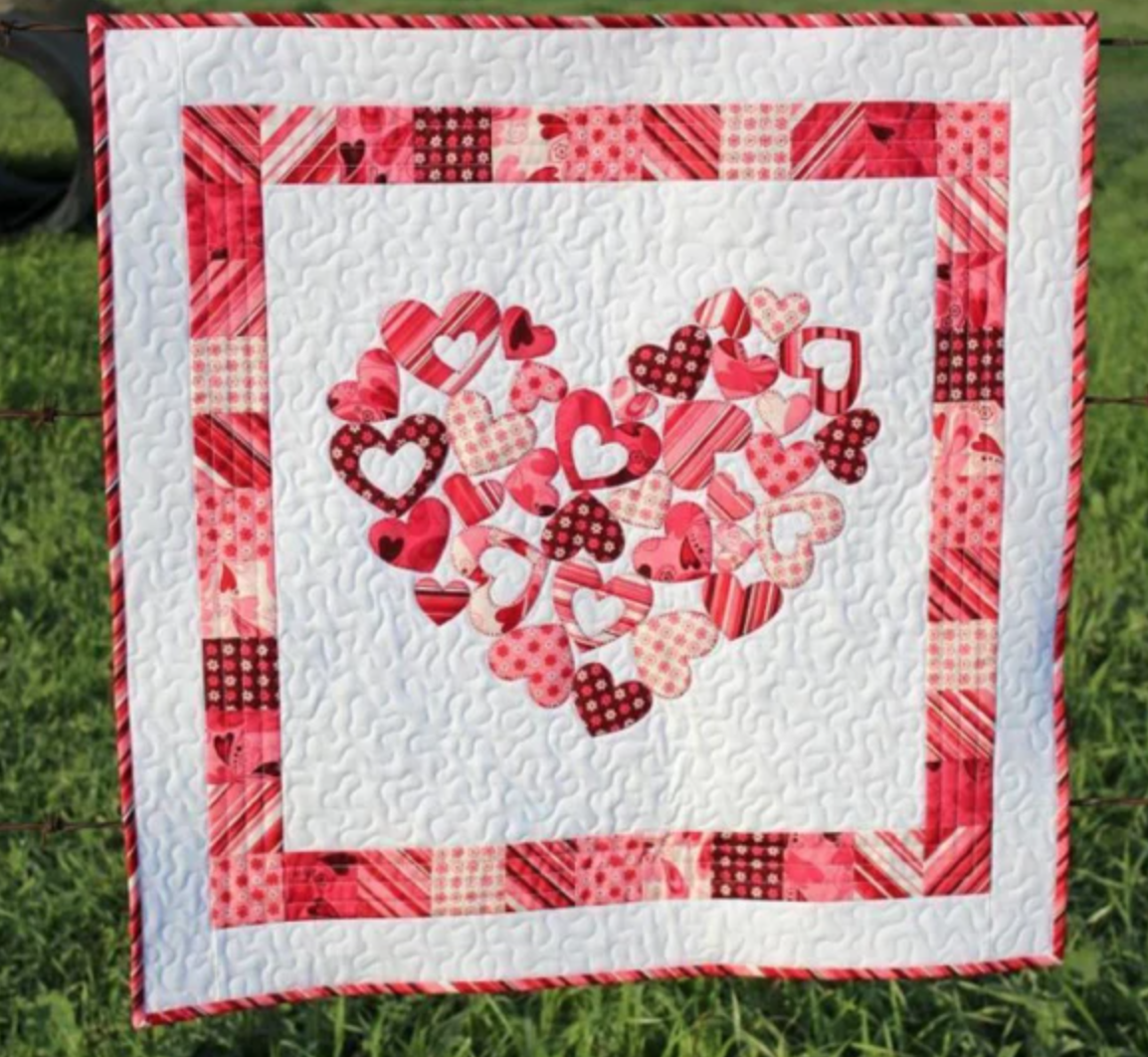 Valentine Fabric & Patterns  Valentines Day Fabric Quilt Kits