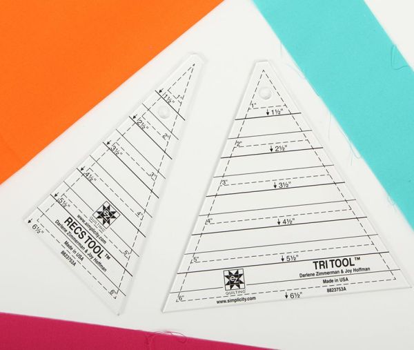 Make A Triangle In A Square Quilt Block Using Quilting Rulers