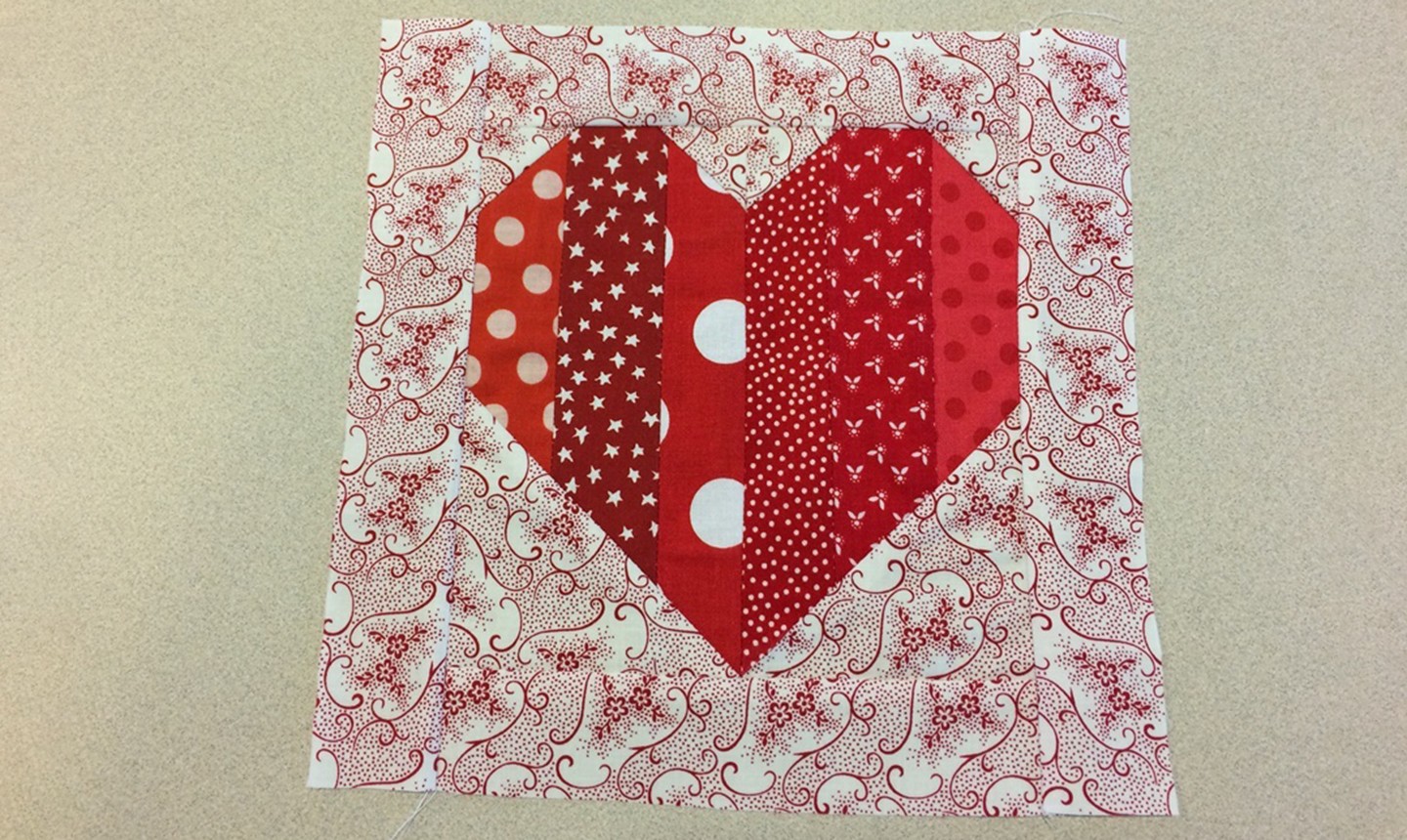 finished strippy heart block