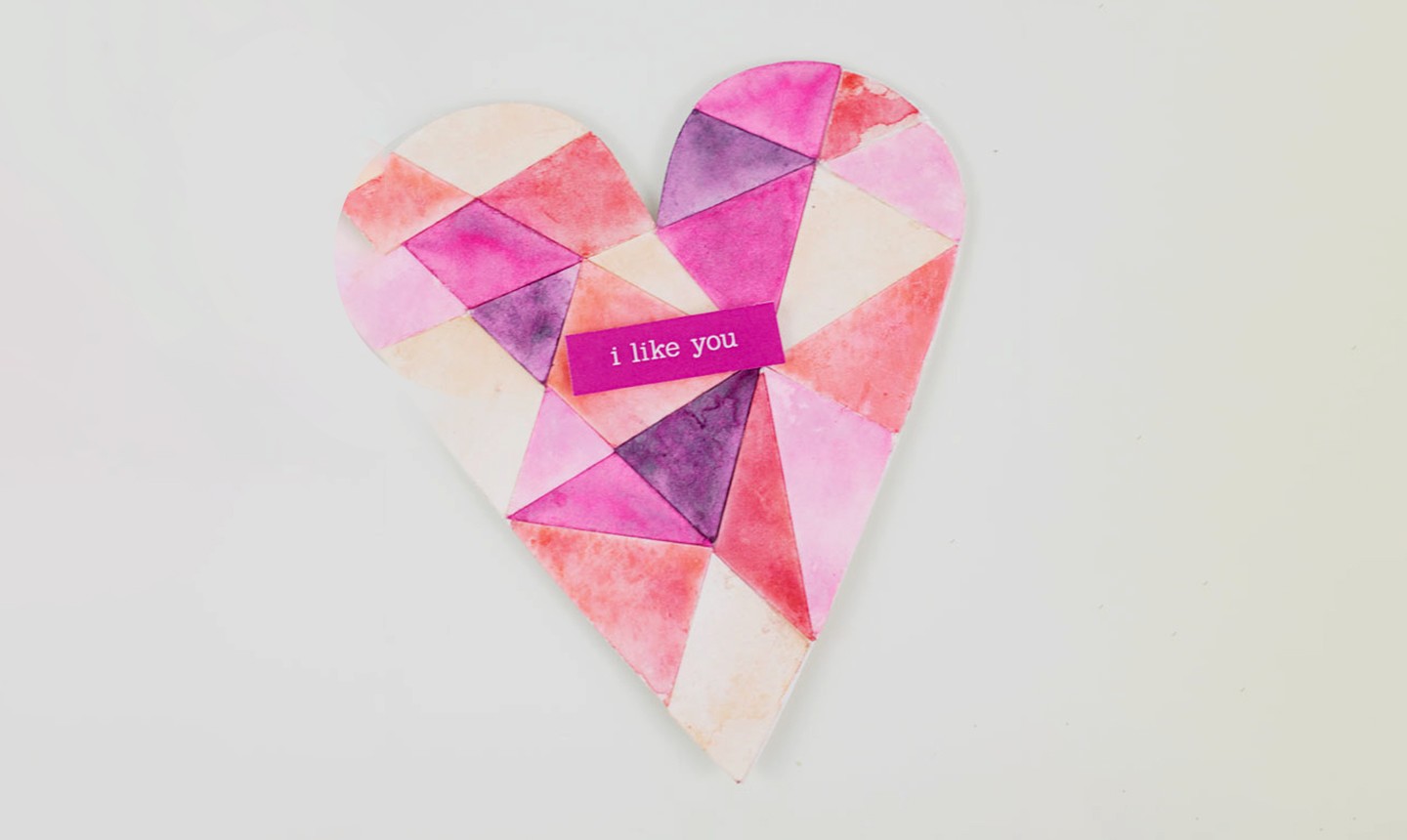 Let's make these simple watercolor hearts for a DIY Valentine