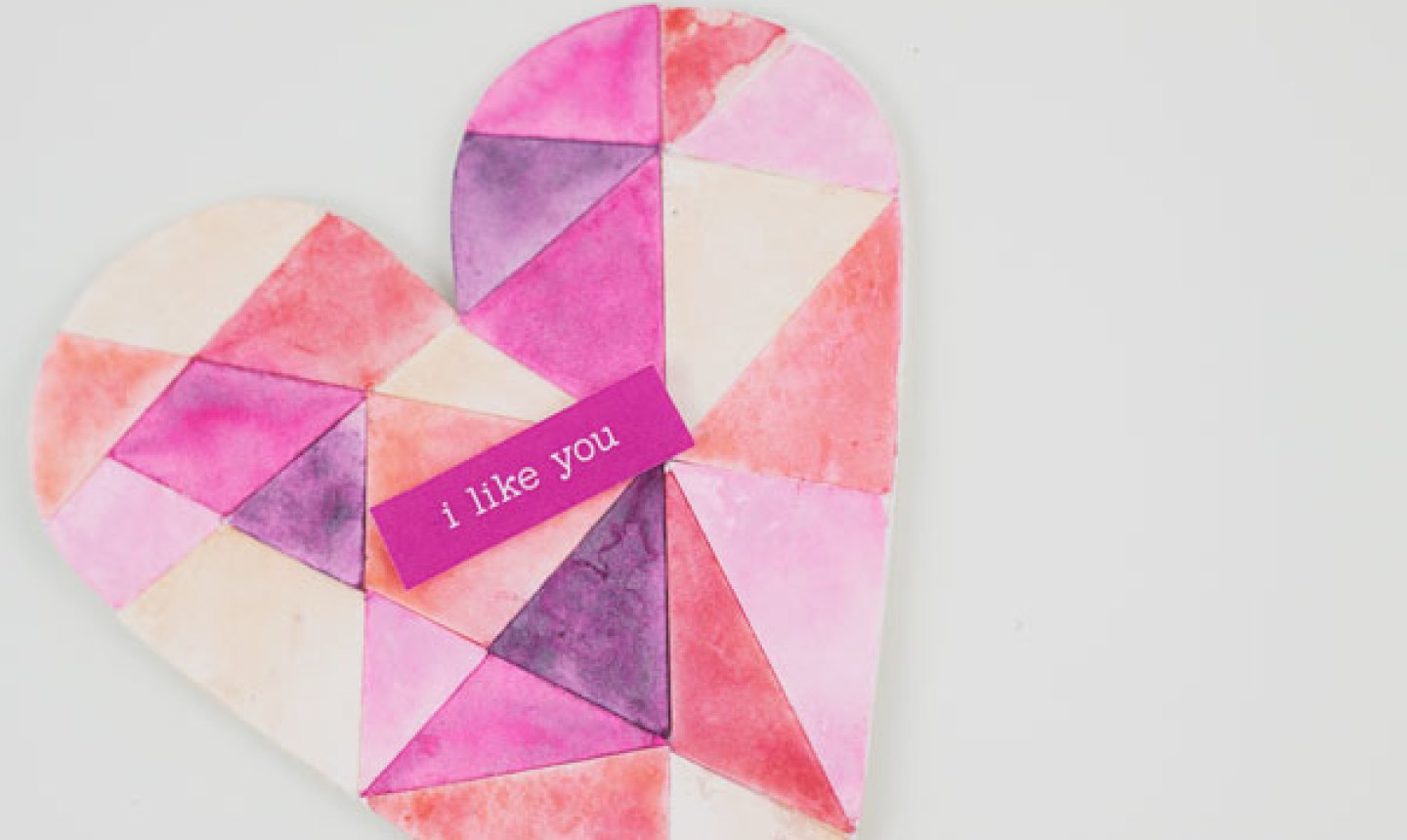 i like you heart card