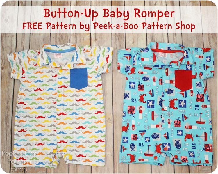 button up baby romper