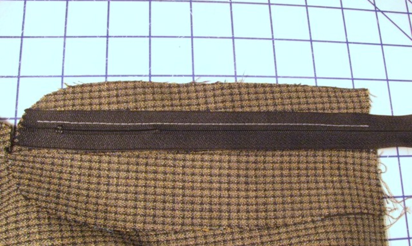 sewing front fly seam