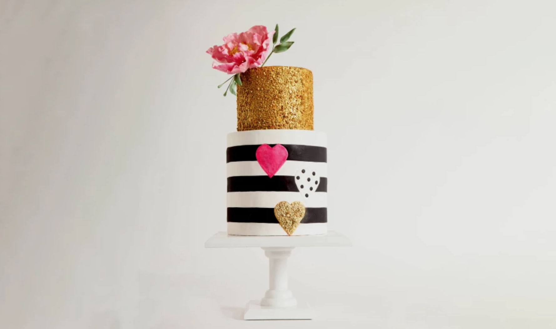 wafer paper and gold cake