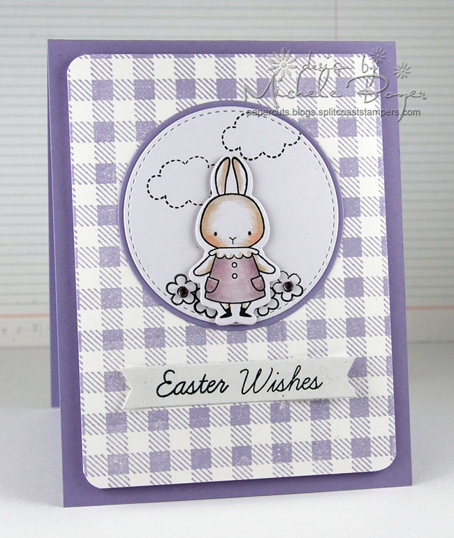 purple easter card