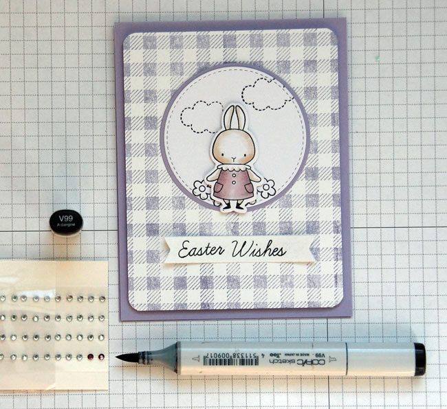 purple bunny card