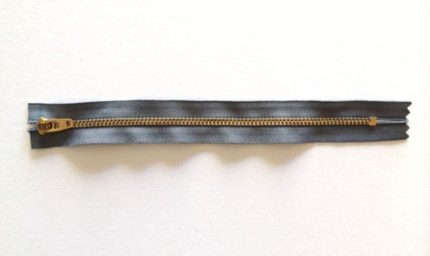 shortened black zipper