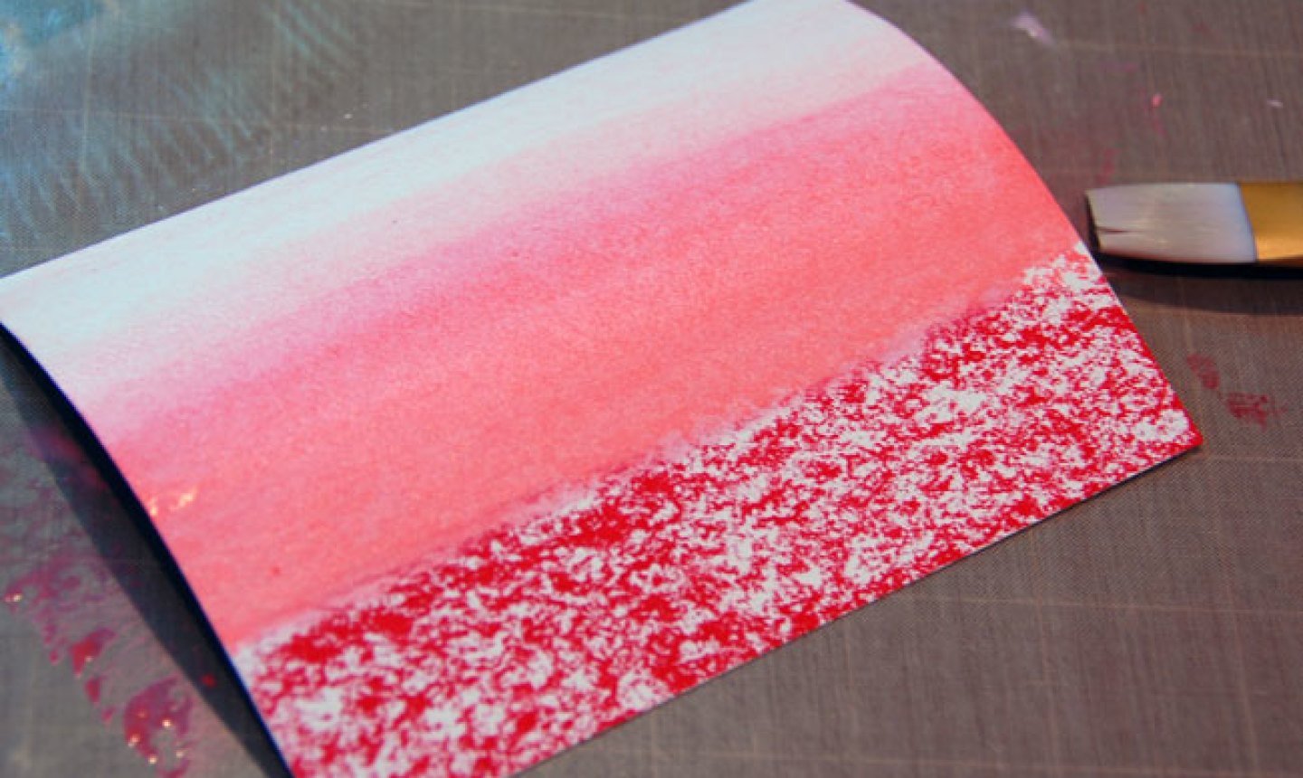 blending gelatos on a card