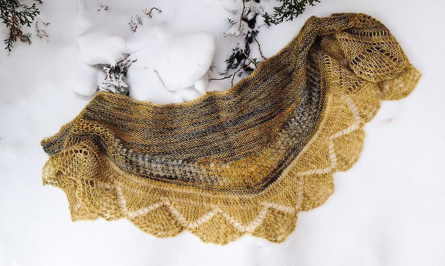 Variegated Shawls with Free Knitting Patterns - Knit'n Wool