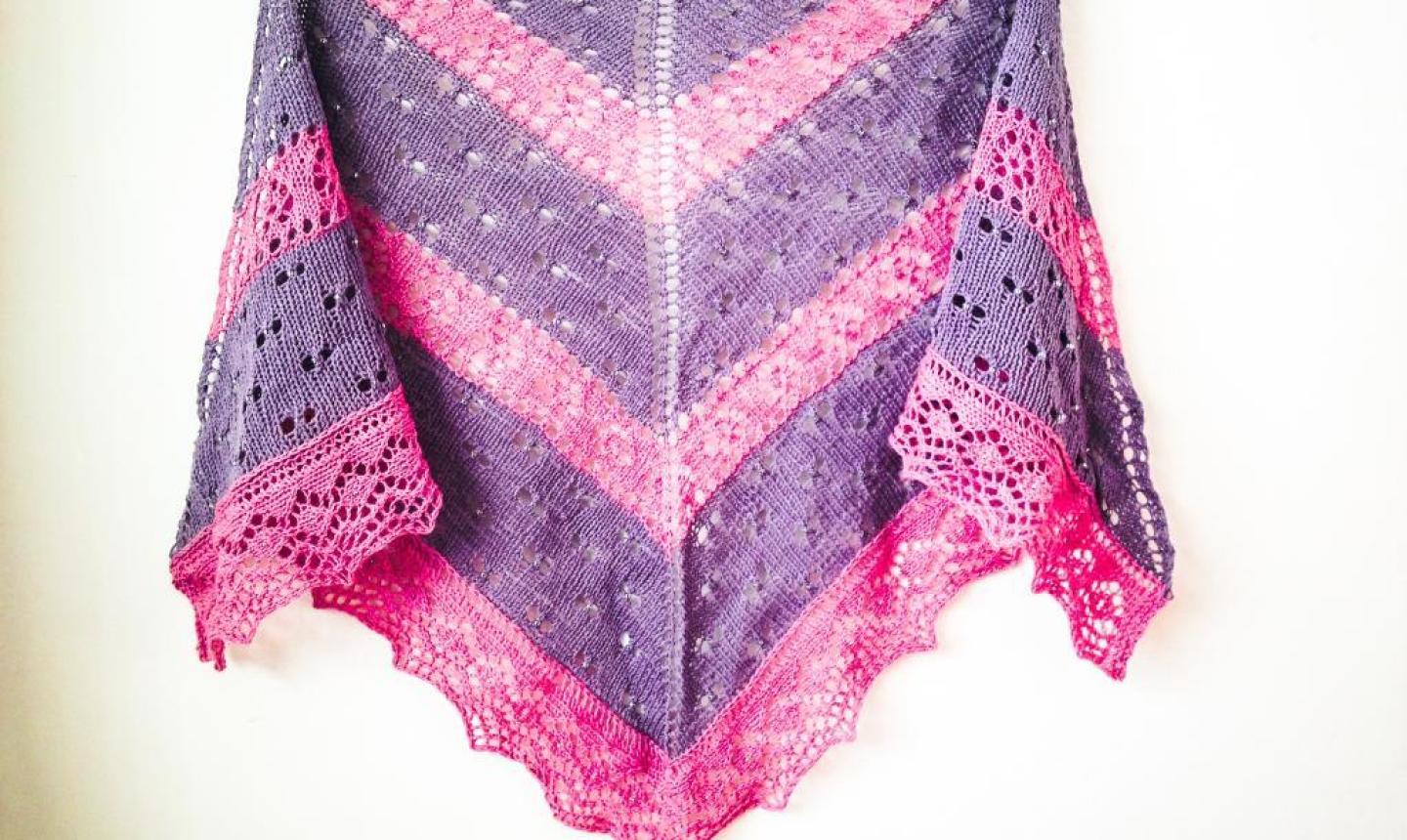 raindrops and roses shawl