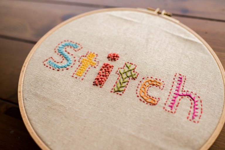 Embroidered Word Stitch