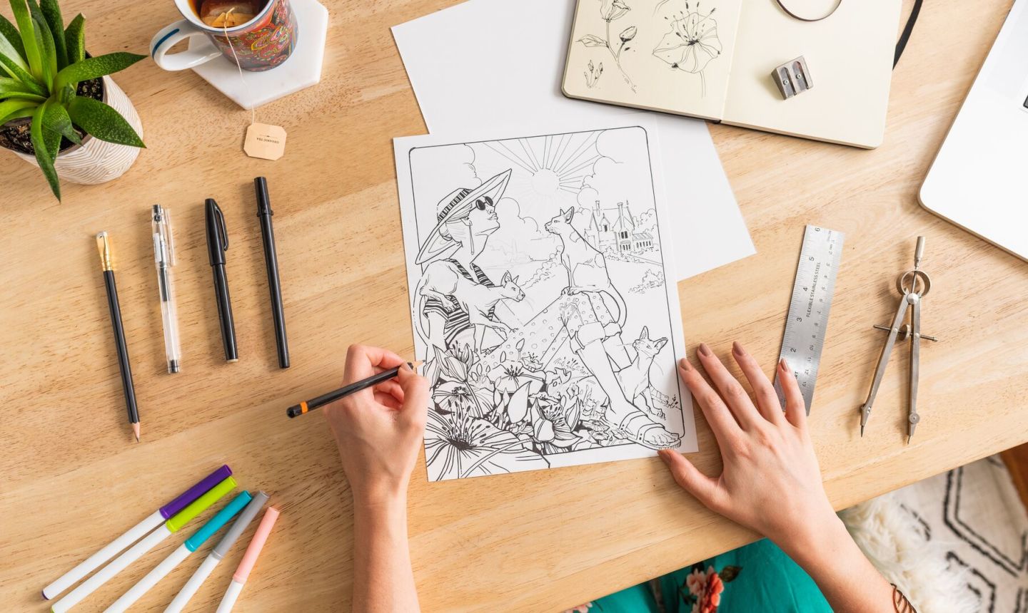 Make Your Own Coloring Book: FREE Tutorial