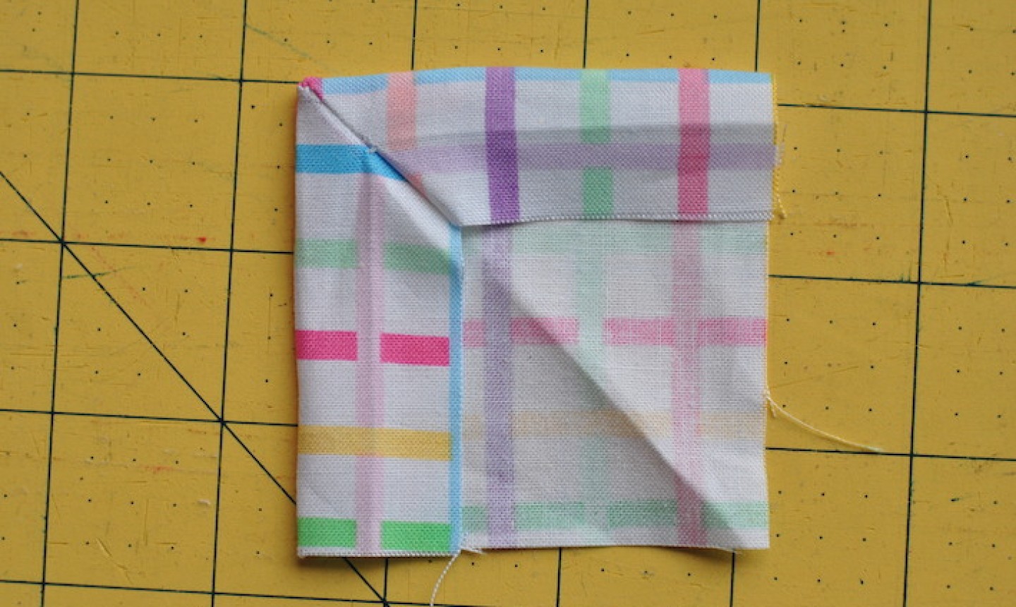 napkin folded right side out