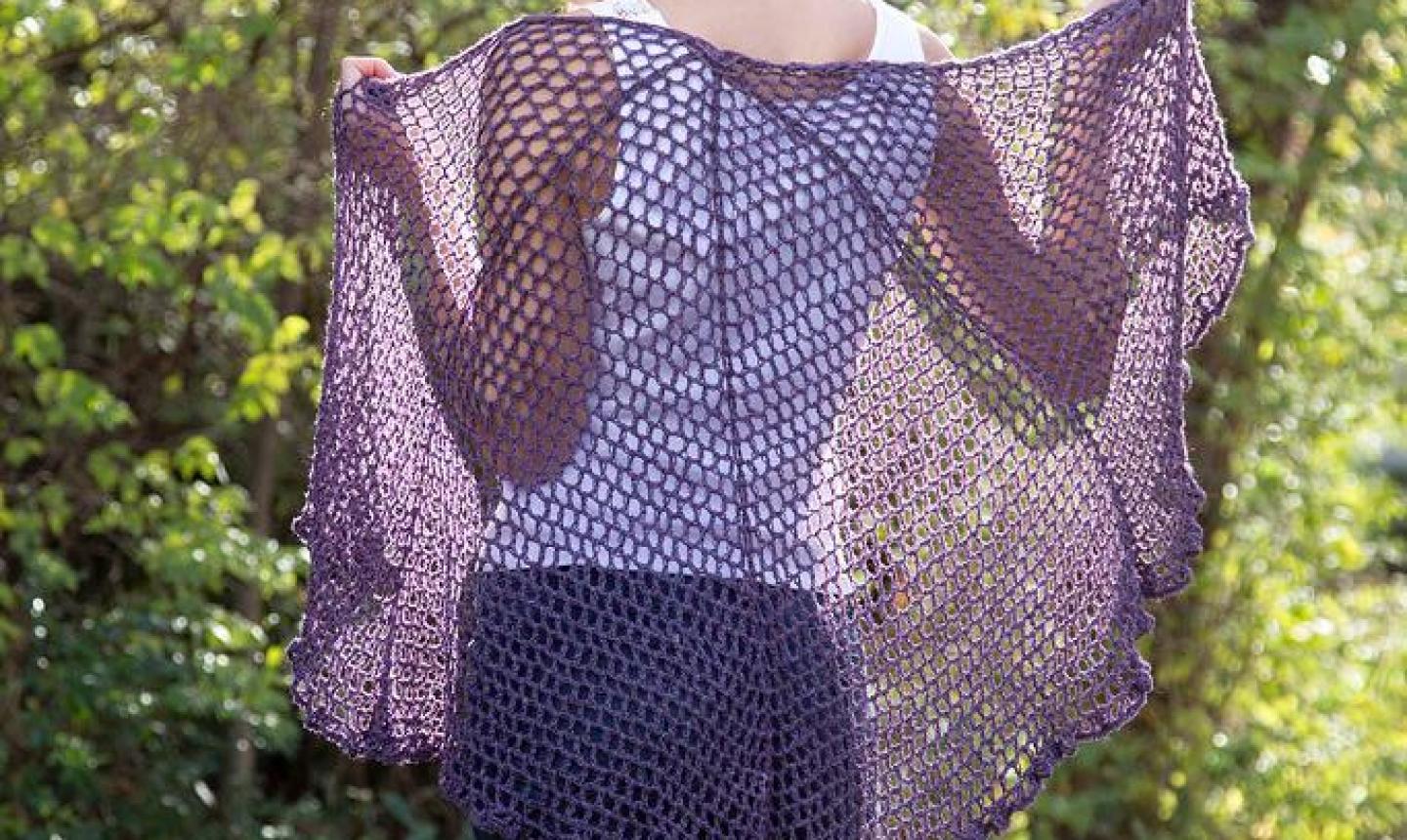 Free Crochet Boho Triangle Shawl Pattern