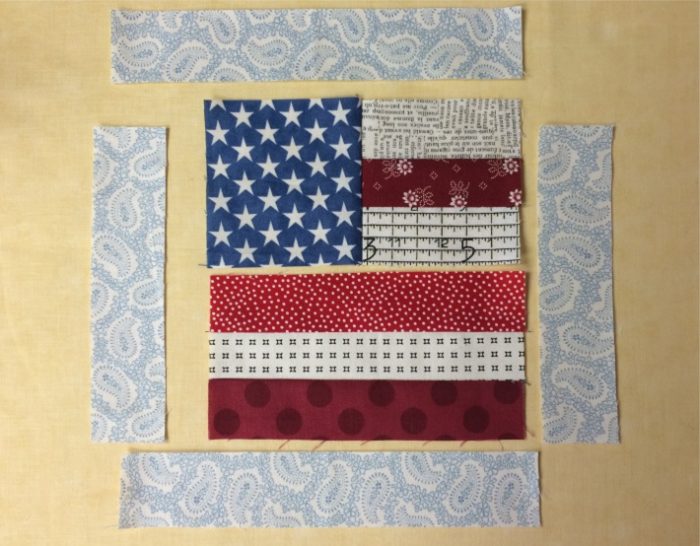 Flag Quilt Block Tutorial FREE on Bluprint Craftsy
