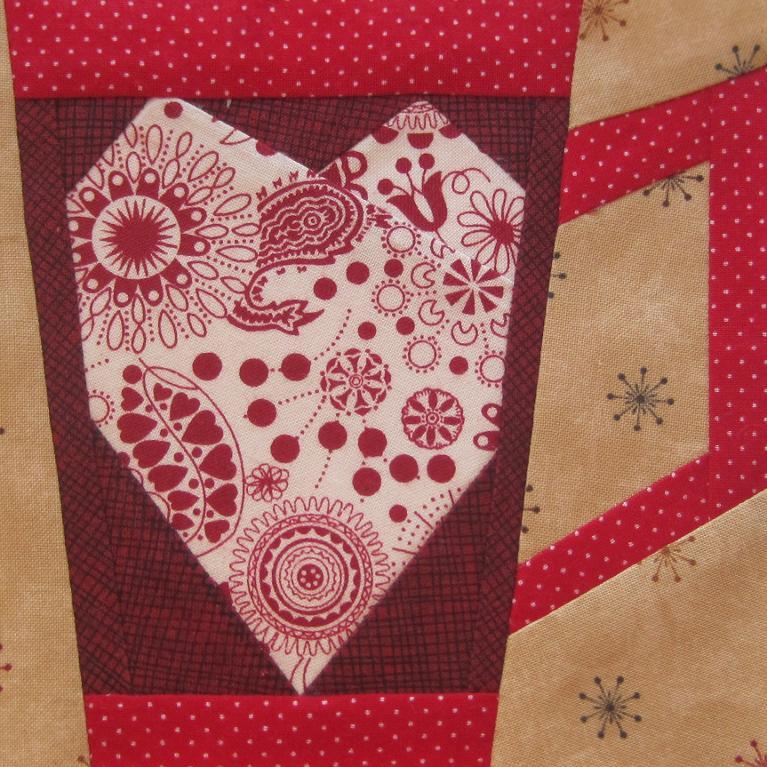 love mug paper pieced pattern