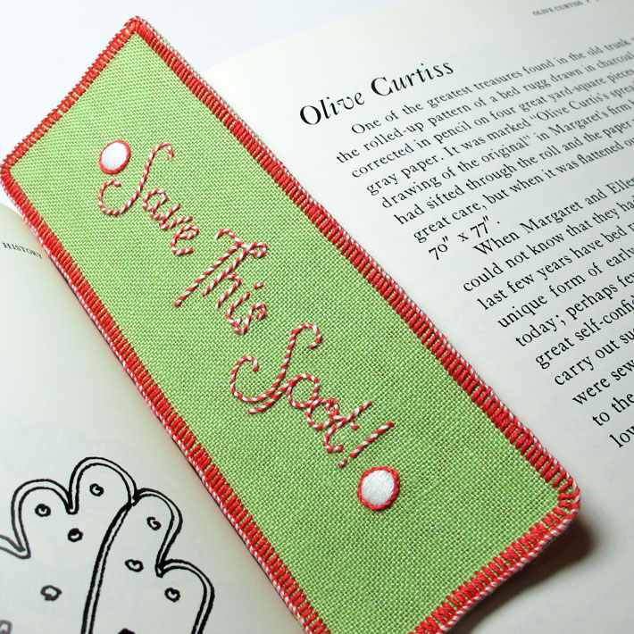 Free Tutorial: Quick and Easy Embroidered Bookmarksproduct featured image thumbnail.