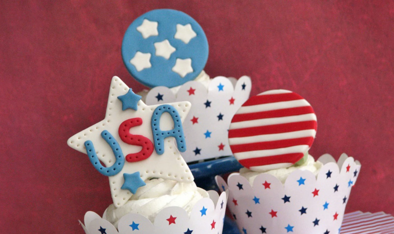 fourth of july cake toppers