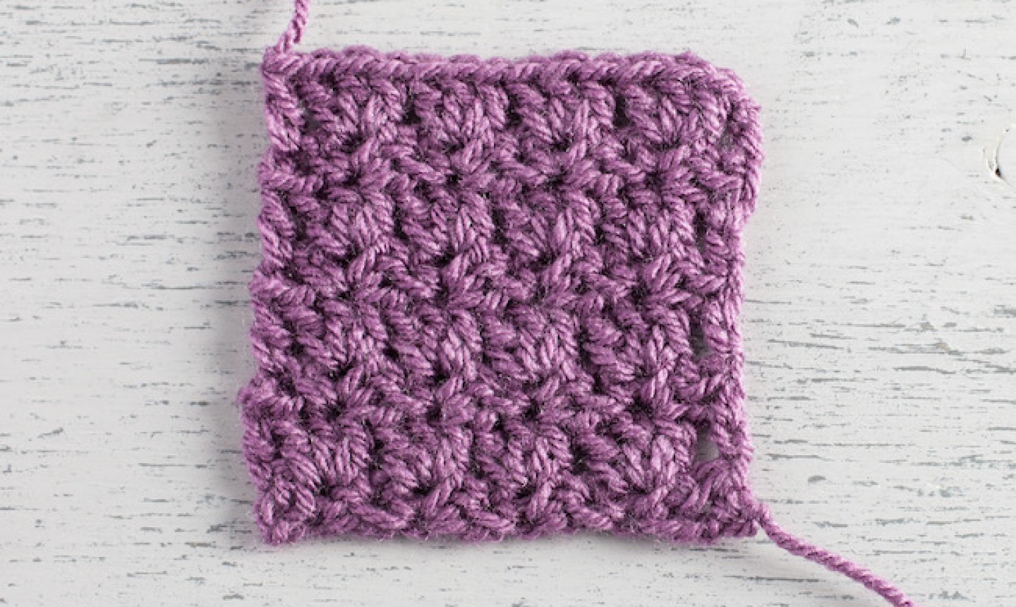 primrose crochet swatch